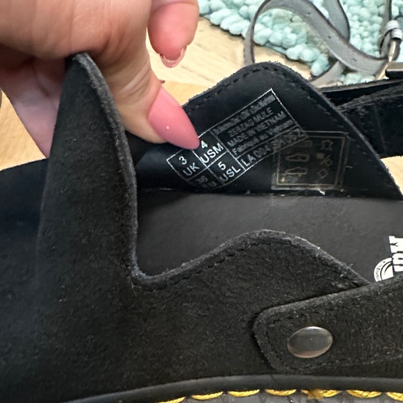 Dr. Martens Black Platform Suede Mules with Yellow Accents - Picture 6 of 9